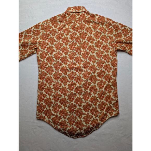 Pennleigh Club 333 Mens Short Sleeve Button Down Shirt M Red Paisley WT Grant Co - Picture 6 of 6